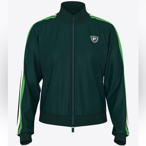 Pink Victoria’s Secret Track Jacket Long Sleeve Zip Sporty Lightweight Green XXL - Picture 4 of 13